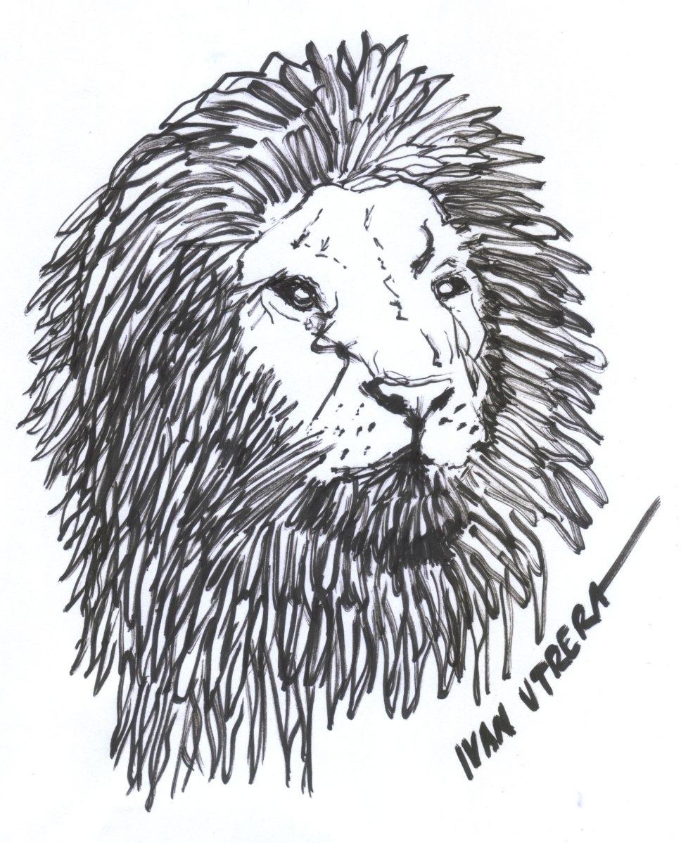 leon en marcador